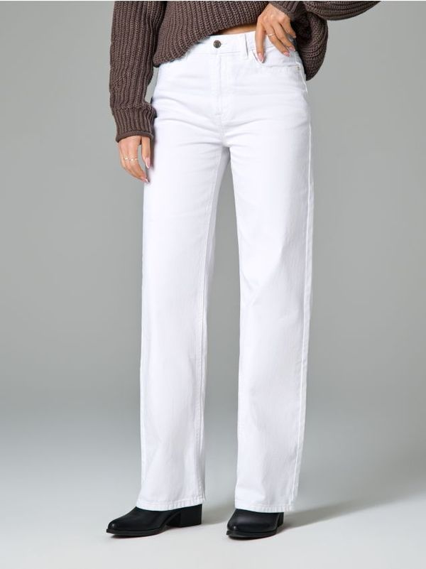 Sinsay Sinsay - Wide leg farmerke - belo