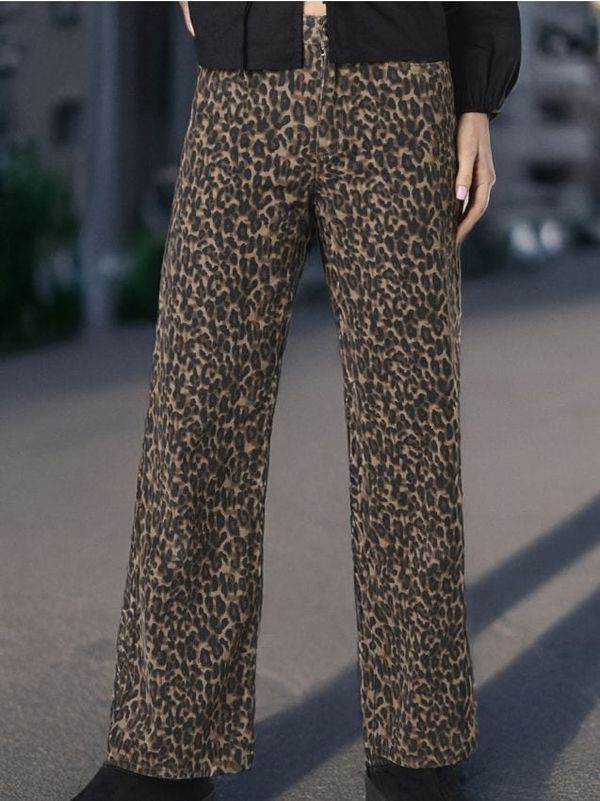 Sinsay Sinsay - Wide leg farmerke - šareno