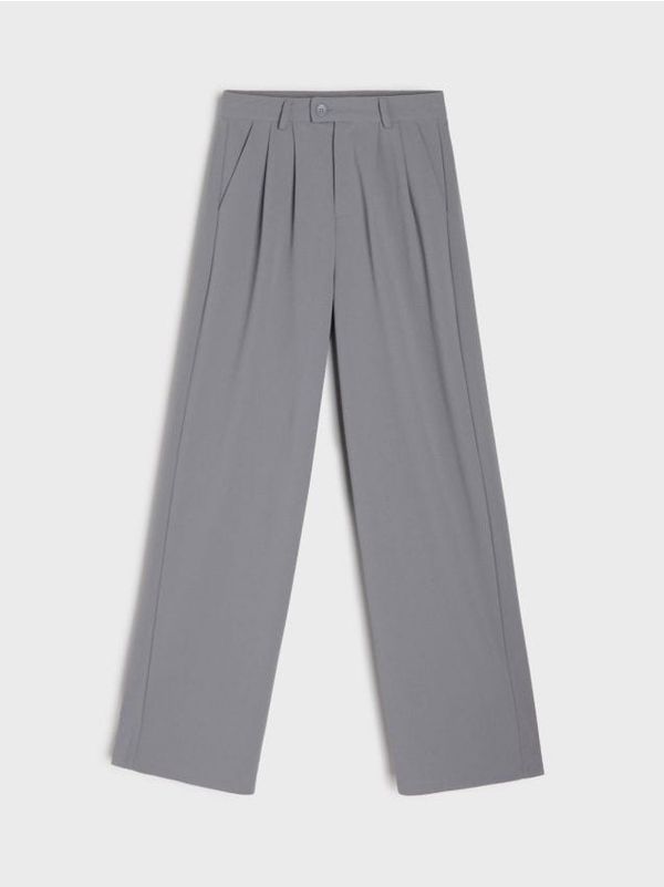 Sinsay Sinsay - Wide leg pantalone - antracit