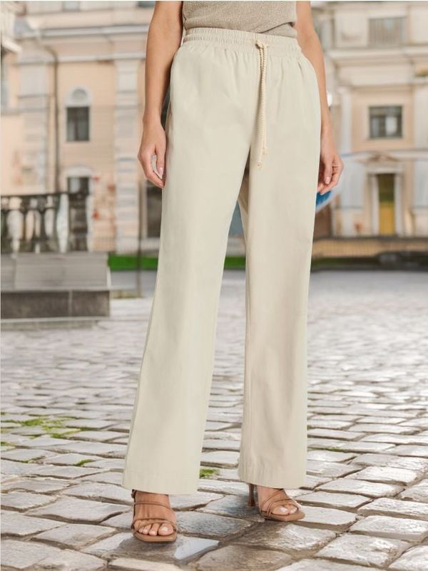 Sinsay Sinsay - Wide leg pantalone - BEŽ