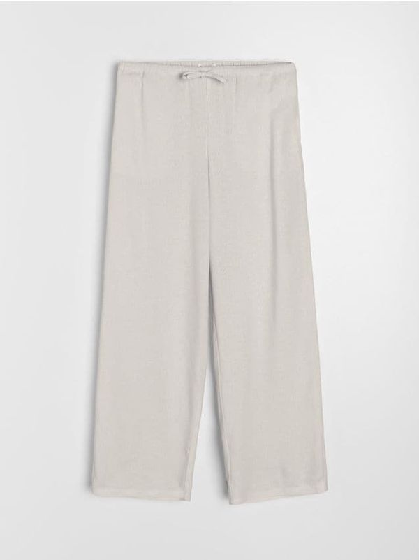 Sinsay Sinsay - Wide leg pantalone - nude