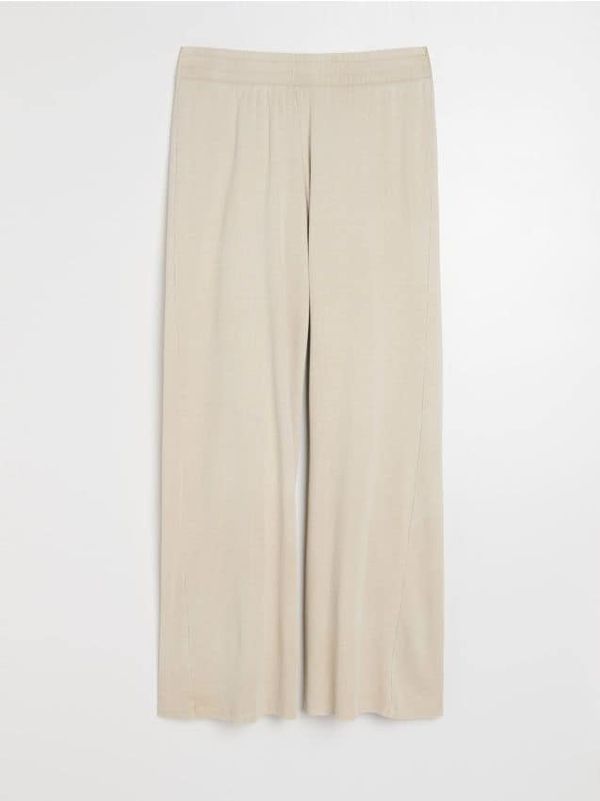 Sinsay Sinsay - Wide leg pantalone - nude